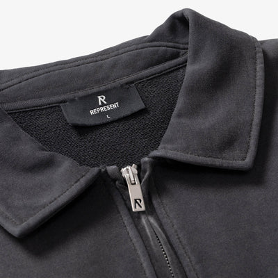 Represent | CLASSIC PARTS QUARTER ZIP  { AGED BLACK