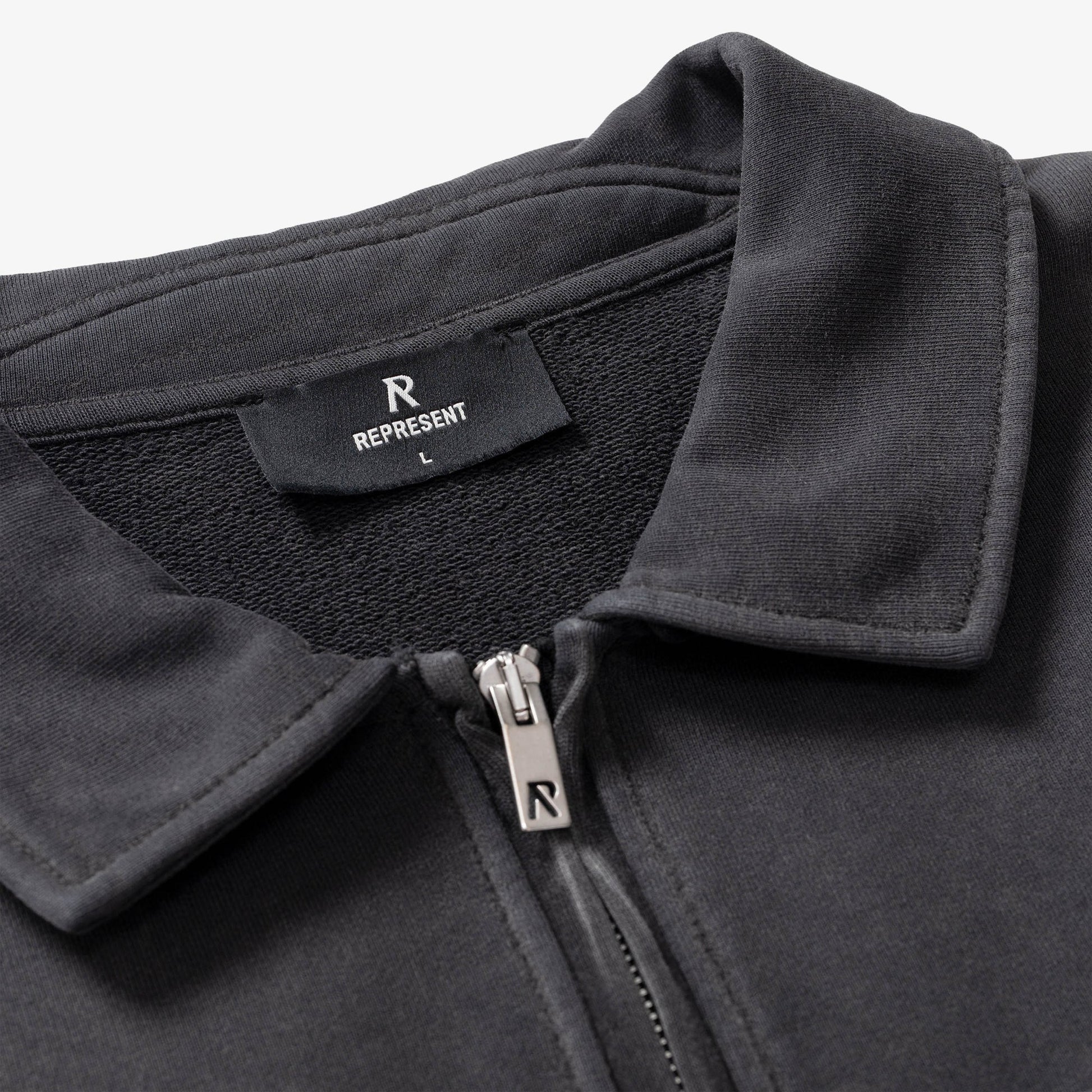 Represent | CLASSIC PARTS QUARTER ZIP  { AGED BLACK