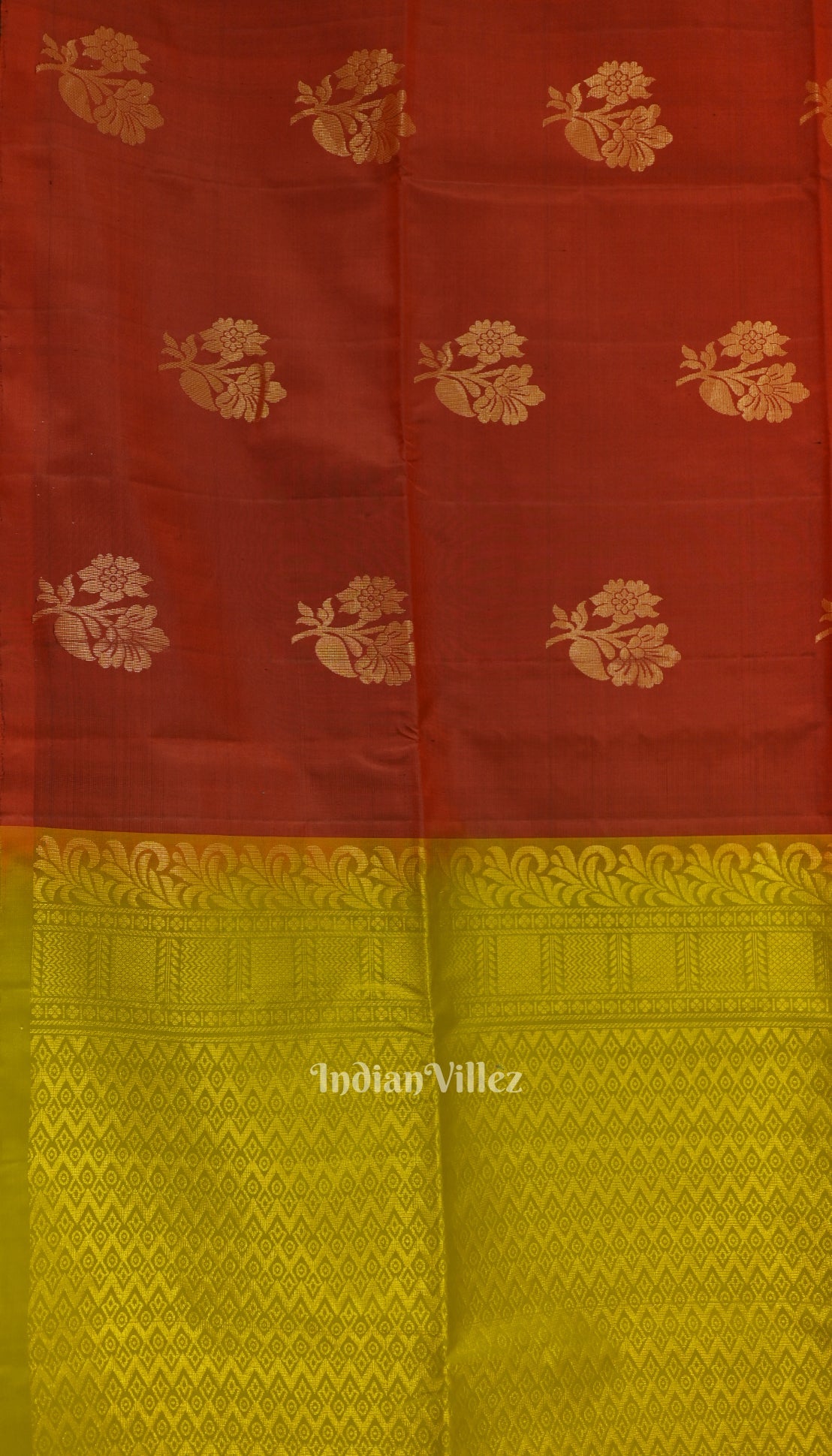 Lemon Yellow With Deep Maroon Pure Kanjivaram Soft Silk Saree