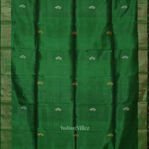 Green Pink Pure Bishnupuri Silk Saree