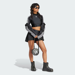 Adidas Originals | 3-STRIPES CROPPED LONG SLEEVE TEE  { BLACK