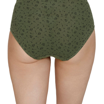 Inner Elastic Print Mid Rise Hipster Panties (Pack of 3)
