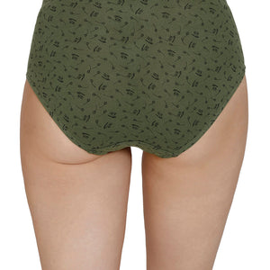 Inner Elastic Print Mid Rise Hipster Panties (Pack of 3)