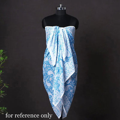 Black - Shibori Tie-Dye Mul Cotton Dupatta/Wrap Sarong Pareo/Beach Wear