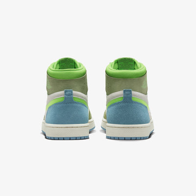Jordan | AIR JORDAN 1 ZOOM CMFT 2  { CERULEAN/GREEN STRIKE-OIL GREEN-PHANTOM