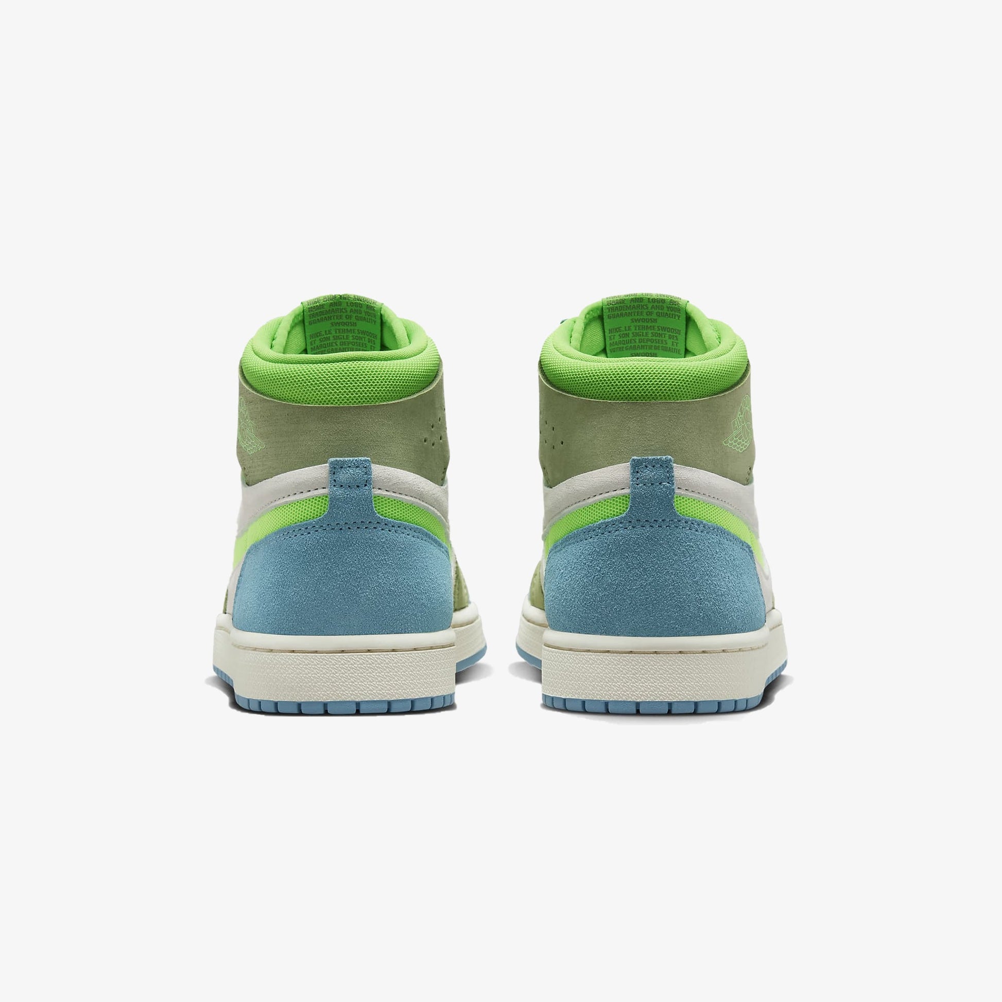 Jordan | AIR JORDAN 1 ZOOM CMFT 2  { CERULEAN/GREEN STRIKE-OIL GREEN-PHANTOM