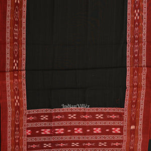 Red Pure Cotton Sambalpuri Dress Material & Dupatta