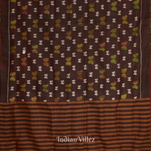 Maroon Dual Tone Butterfly Design Contemporary Silk Saree