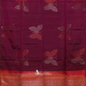 Magenta Pink Pure Kanjivaram Soft Silk Saree