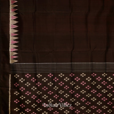 Black Coffee Designer Contemporary Silk Saree