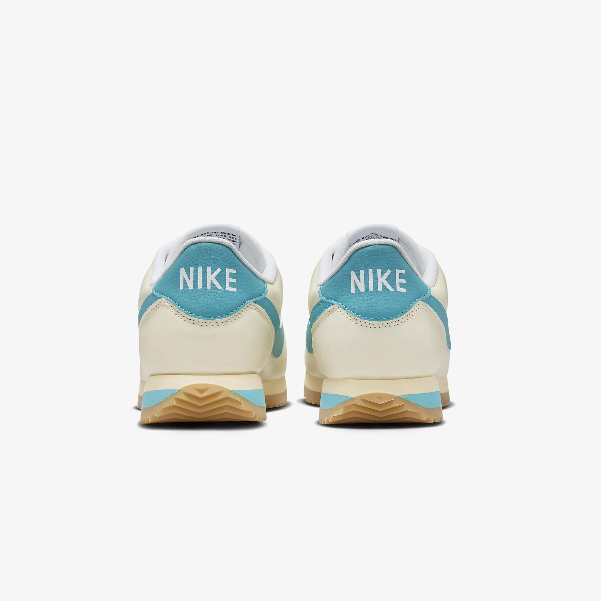 Nike | CORTEZ TXT  { COCONUT MILK/TEAL NEBULA-GUM YELLOW