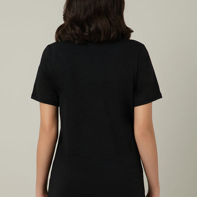 V-Neck Sleep Tee - Floral Heart Print