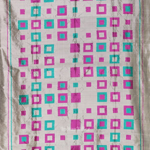 Gray Odisha Ikat Contemporary Designer Saree