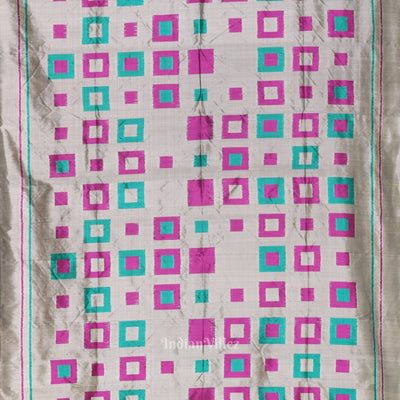 Gray Odisha Ikat Contemporary Designer Saree