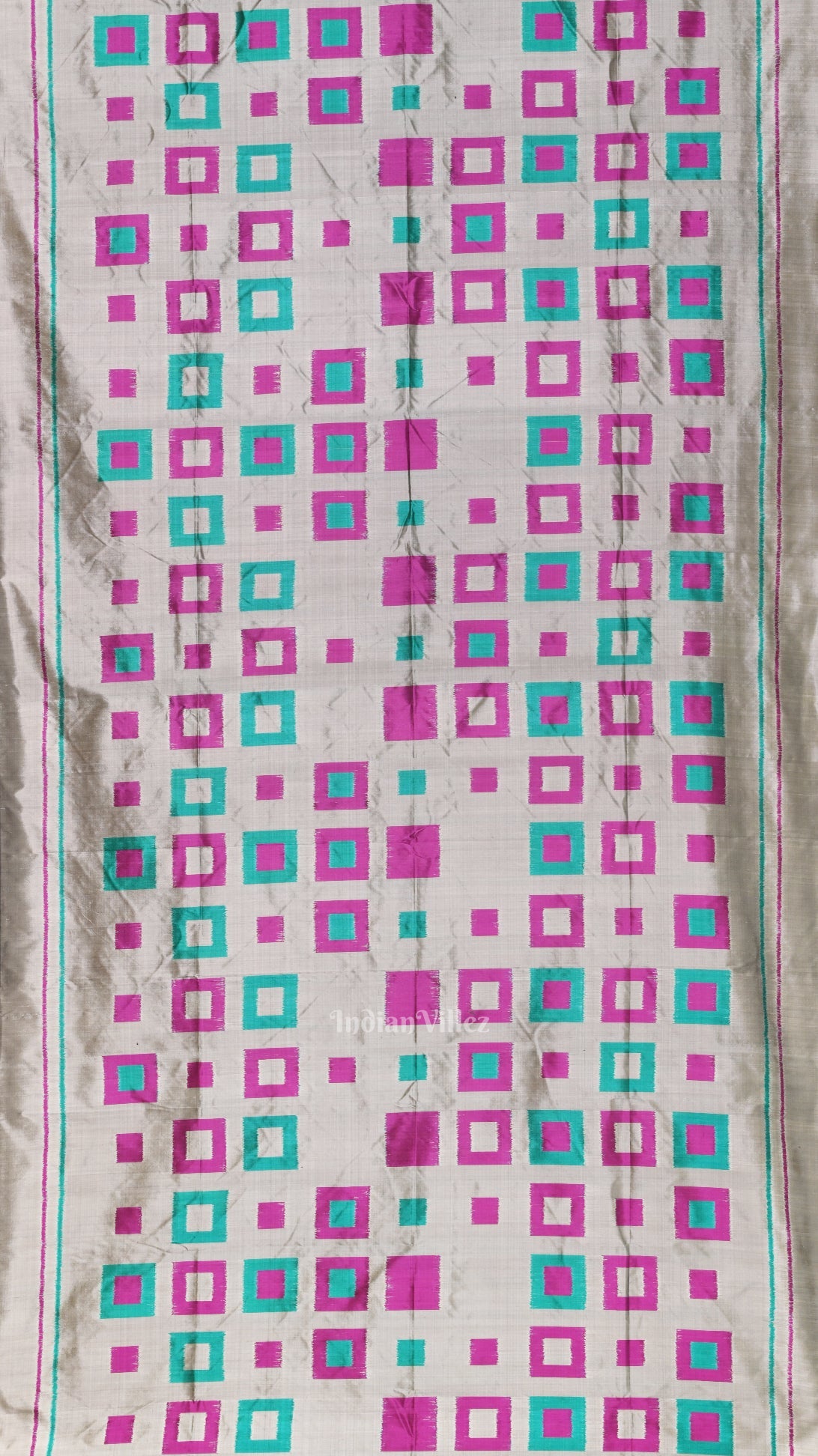 Gray Odisha Ikat Contemporary Designer Saree