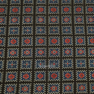 Black Blue Odisha Ikat Sambalpuri Dress Set & Dupatta