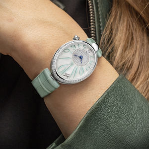 Breguet Reine De Naples Green Strap 36.50 mm for Women