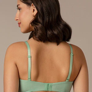 All Day Comfort Non-padded & Non-wired Bra - Greyed Jade
