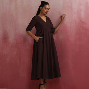 trueBrowns Cola Cotton Dobby Dress