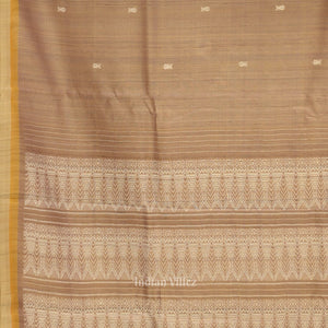 Golden Yellow Dual Tone Gopalpur Tussar Silk Saree