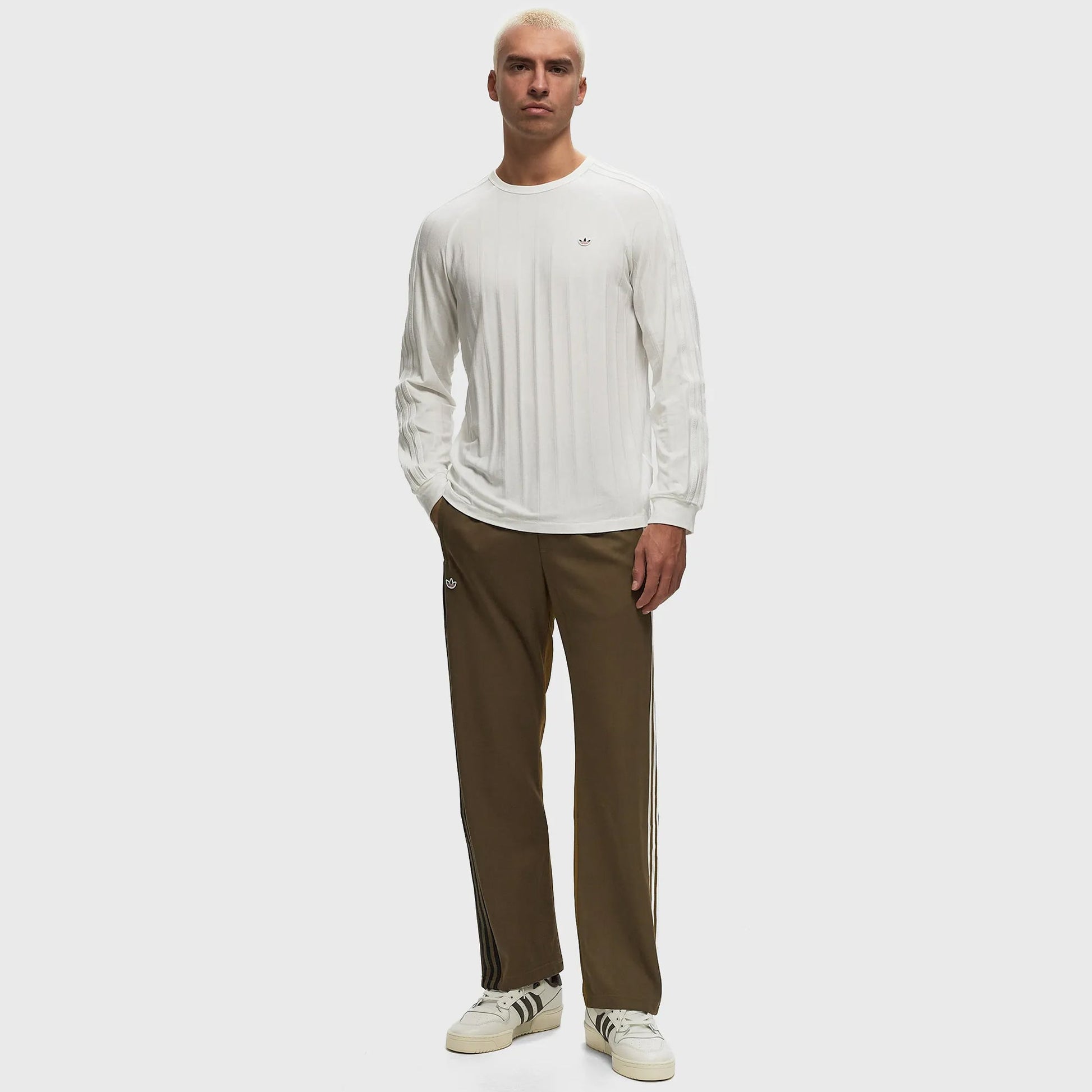 ADIDAS ORIGINALS | CLOT LONG SLEEVE RIBBED TEE BY EDISON CHEN { CORE WHITE/CORE WHITE