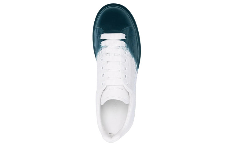 Alexander Mcqueen Oversized Two-Tone White Emerald Green