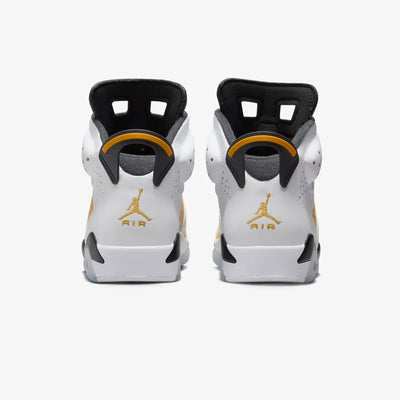 Jordan | AIR JORDAN 6 RETRO  { WHITE/YELLOW OCHRE-BLACK