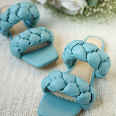 Blue Heron Braided Flats