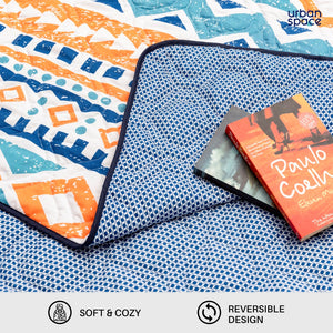 Microfiber 120 GSM All Season AC Blanket / Dohar for bedroom - New York - Peach