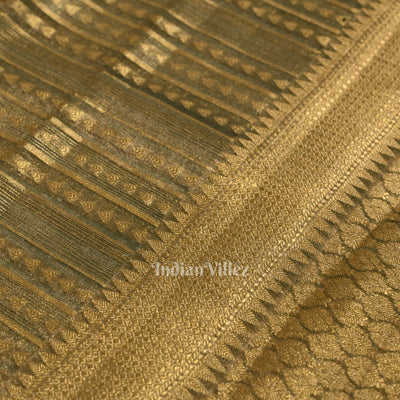 Green Golden Border Zari Woven Banarasi Tissue Silk Saree
