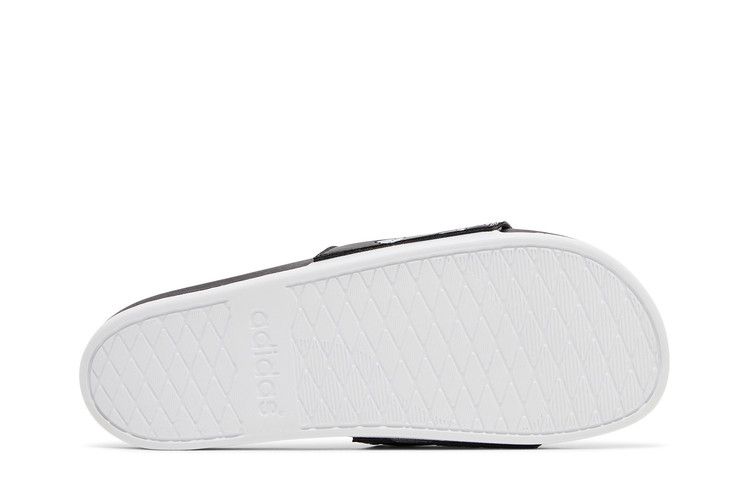 adidas Adilette Comfort Slides Print Core Black Cloud White