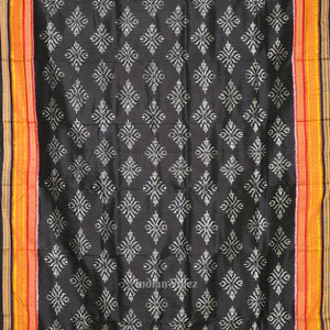 Exclusive Black Kathiphera Odisha Ikat Khandua Silk Saree
