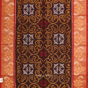 Multicolor Pochampally Ikat Sico (Silk & Cotton) Saree with Zari Border