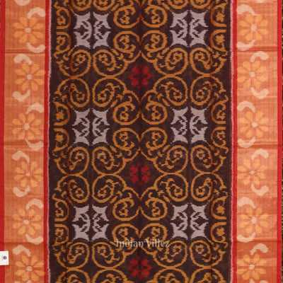 Multicolor Pochampally Ikat Sico (Silk & Cotton) Saree with Zari Border