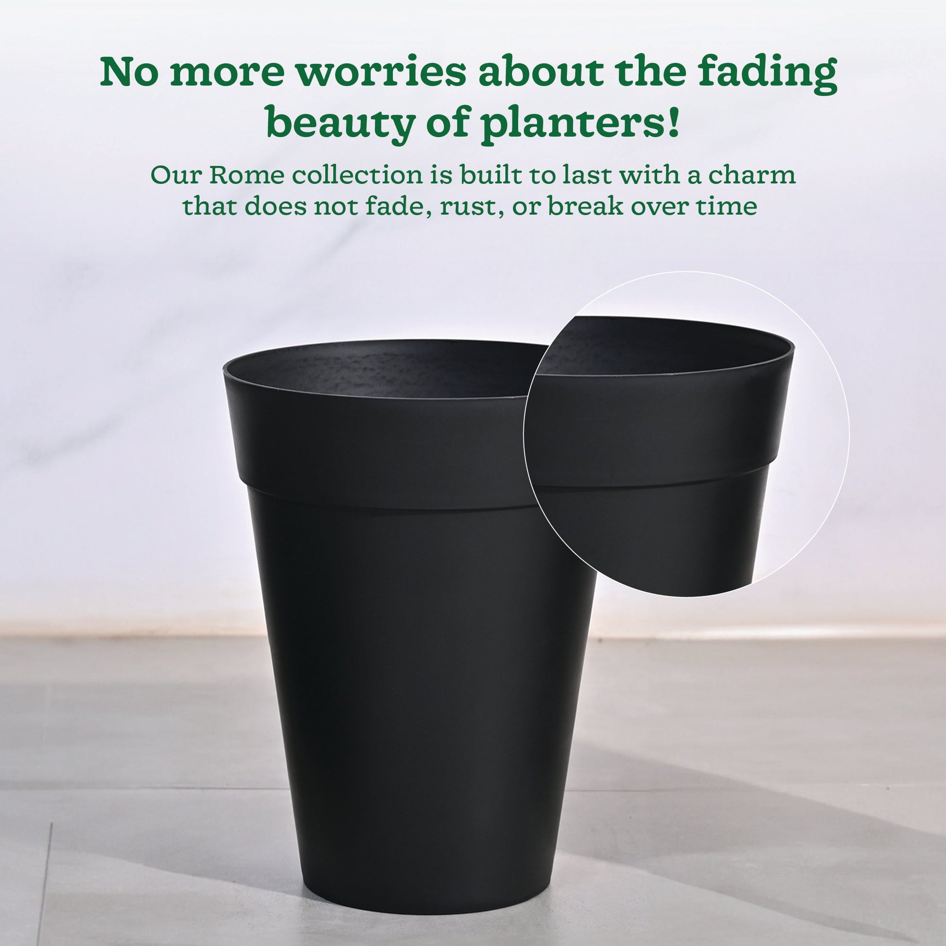 Roma Plastic Planter