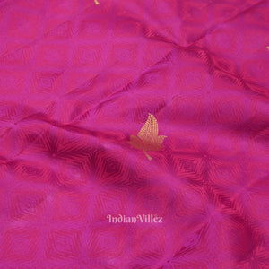 Magenta Designer Pure Kanjivaram Silk Saree