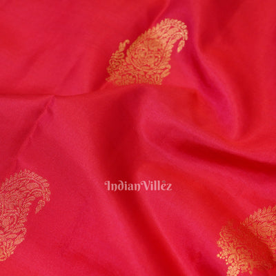 Rani Color Pure Kanjivaram Silk Saree