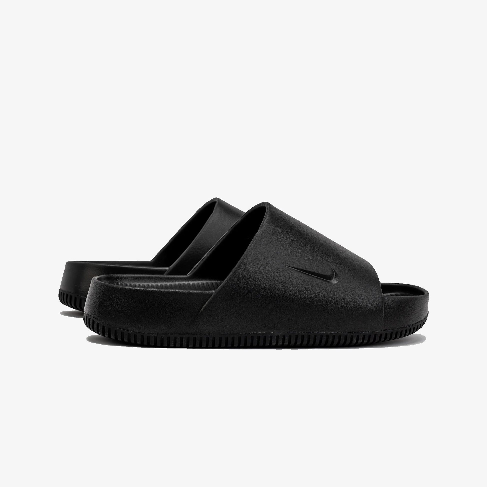 Nike | CALM SLIDES  { BLACK/BLACK