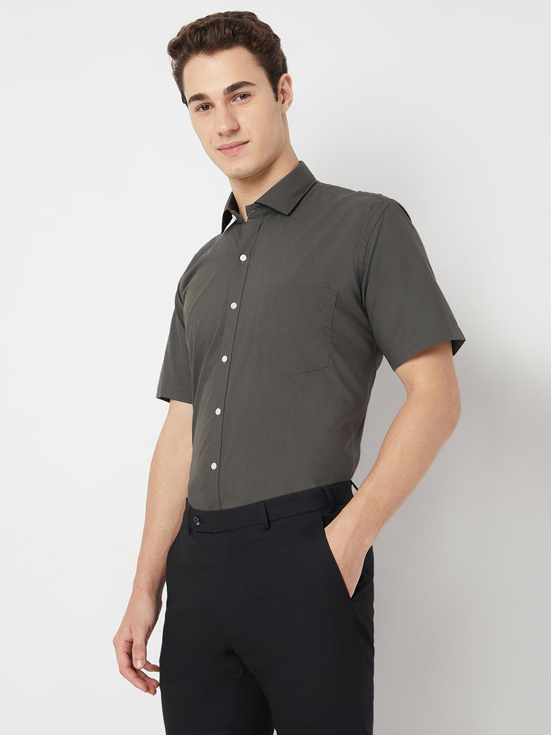 Wrinkle Free Half Sleeve Shirt