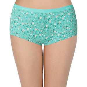 Printed Low Rise Assorted Boyshorts (Pack of 2 Colors & Prints May Vary)