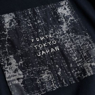 FDMTL | SQUARE JACQUARD TEE { NAVY
