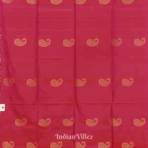 Rani Pink Pure Kanjivaram Soft Silk Saree