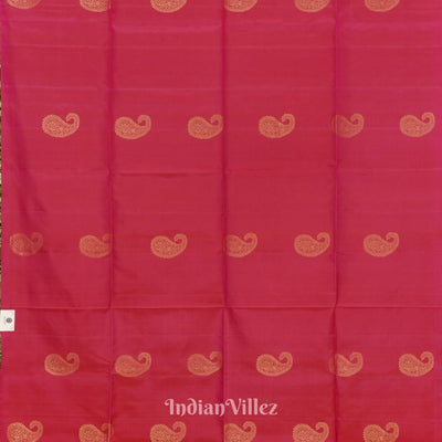 Rani Pink Pure Kanjivaram Soft Silk Saree