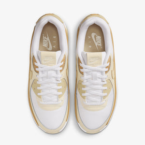Nike | AIR MAX 90 LV8 { WHITE/TEAM GOLD-CLUB GOLD-COCONUT MILK