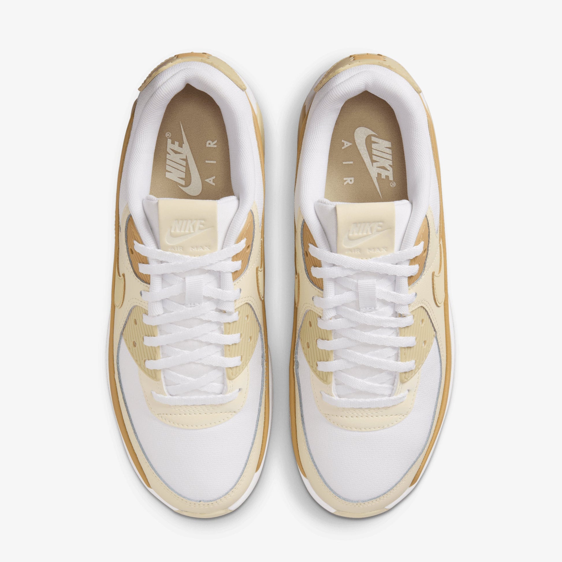 Nike | AIR MAX 90 LV8 { WHITE/TEAM GOLD-CLUB GOLD-COCONUT MILK