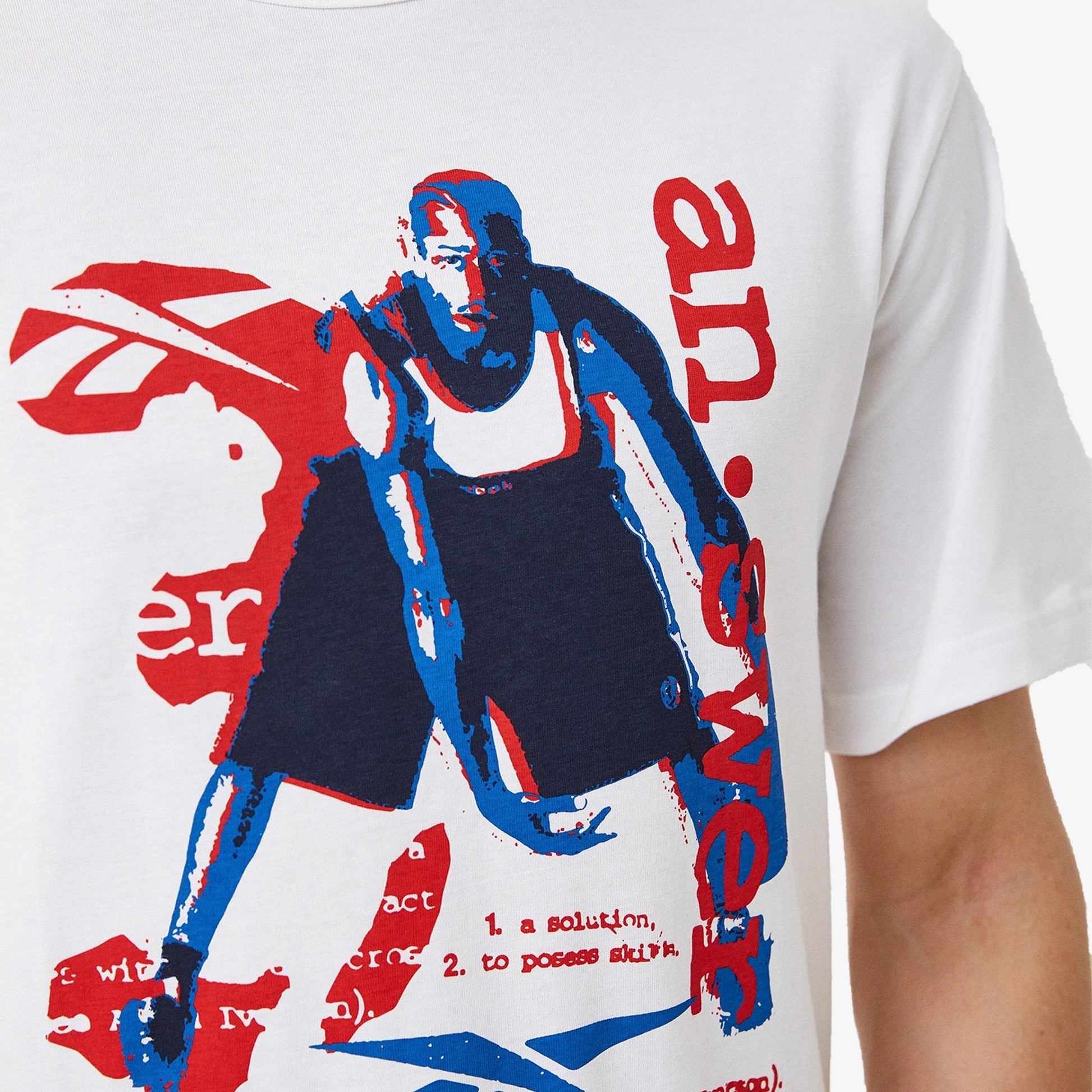 Reebok | BASKETBALL SHORT SLEEVE TEE  { WHITE