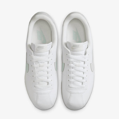Nike | CORTEZ LEATHER { SUMMIT WHITE/LIGHT SILVER-SAIL