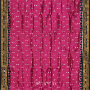 Purple Black Mayur Chandrika Khandua Silk Saree