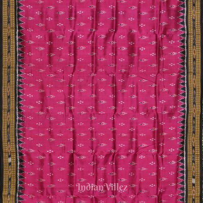 Purple Black Mayur Chandrika Khandua Silk Saree