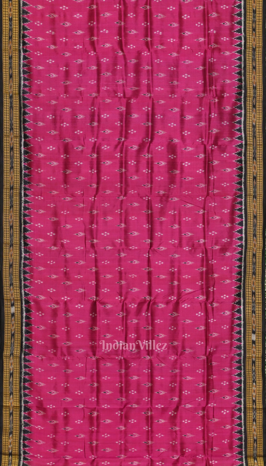 Purple Black Mayur Chandrika Khandua Silk Saree